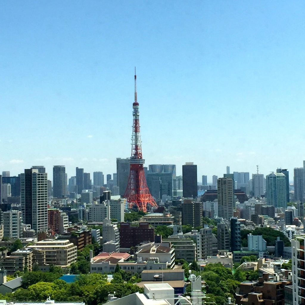 View of Tokyo Tower from 20th Floor, Grand Hyatt Tokyo, Japan
