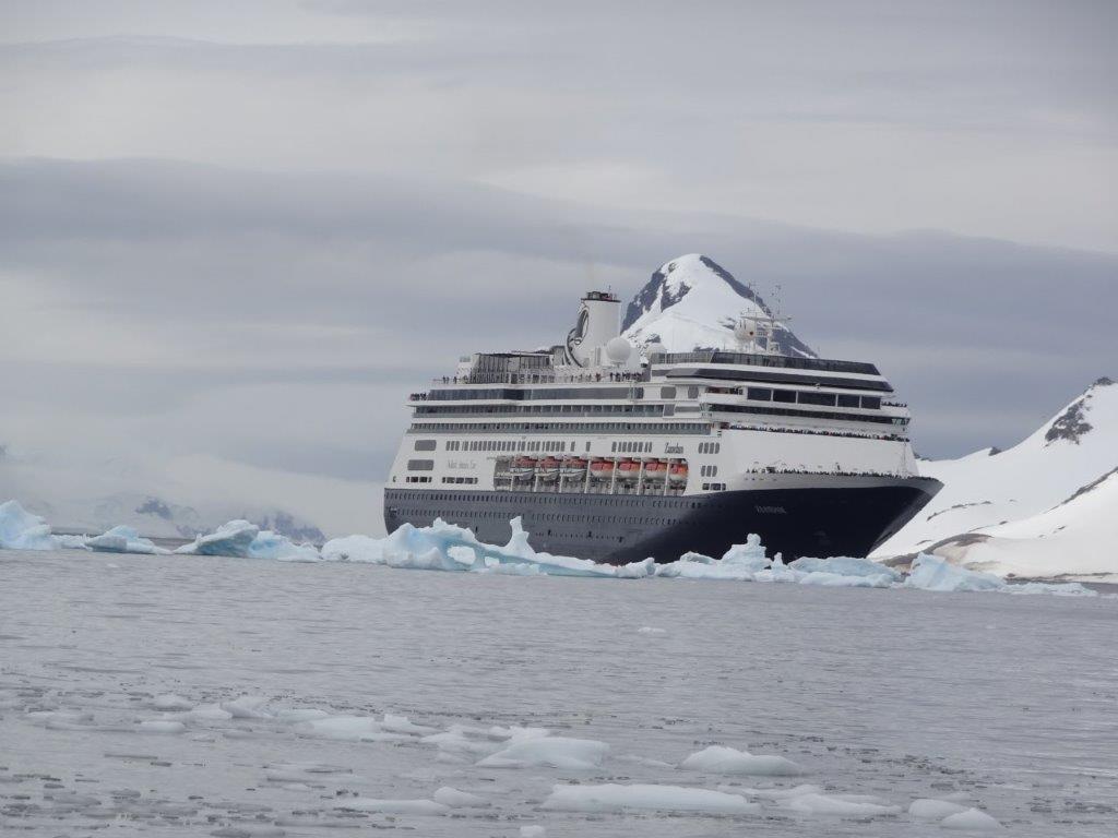 Holland America Cruise Ship, Cuverville Island, Antarctica