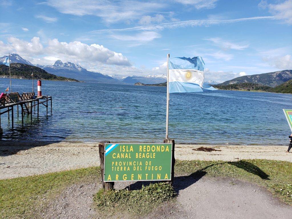 Argentine Flag, Tierra Del Fuego National Park, Ushuaia, Argentina