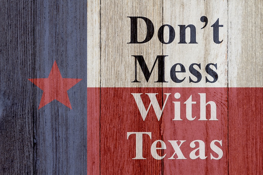 Sign, Don't Mess With Texas Flag