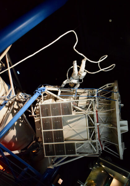 Astronaut Outside Skylab, Space Center Houston, Texas