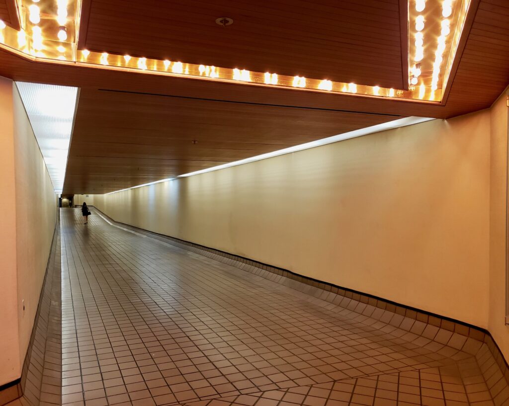 Lighted Walkway Houston Downtown Tunnels Houston Texas