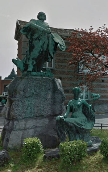 Antoine Wiertz Statue, Square du Treizieme de Ligne, Dinant, Belgium