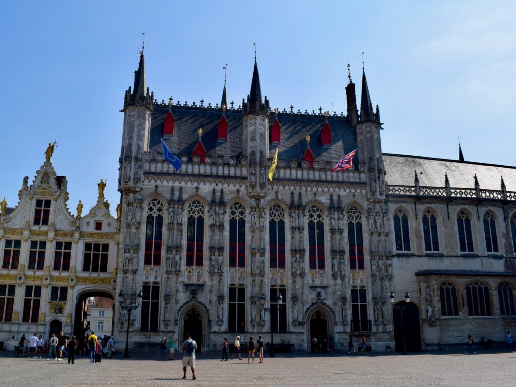 City Hall, Stadhuis, Burg Square, Bruges, Belgium
