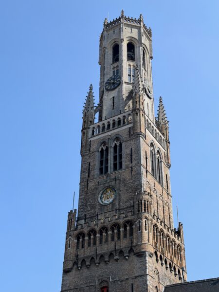 Closeup, Belfry of Bruges, Belgium
