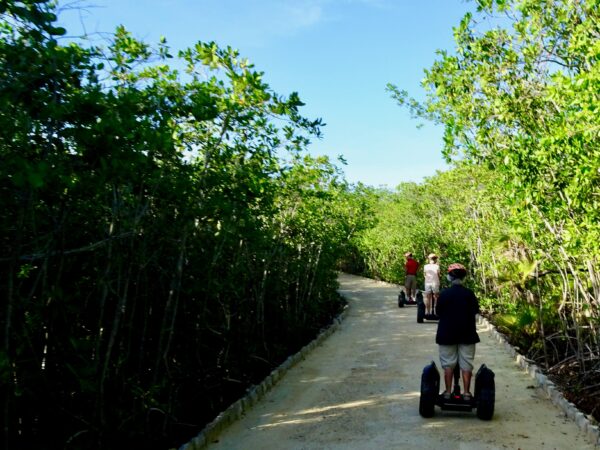 Madeline and Lori on Segway Tour in Cenote Area, Hacienda Tres Rios, Playa del Carmen, Mexico
