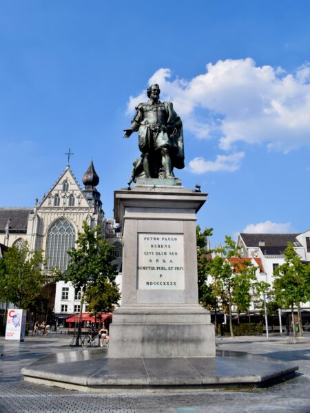 Peter Paul Rubens Statue, Groenplaats, Antwerp, Belgium