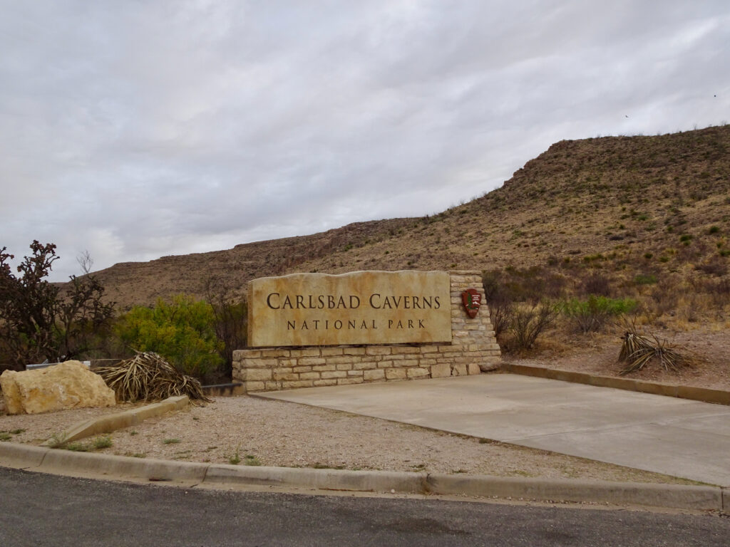 Visitor Center Sign, Carlsbad Caverns, New Mexico