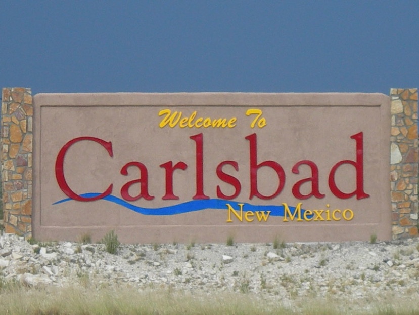 Welcome Sign, Carlsbad, New Mexico