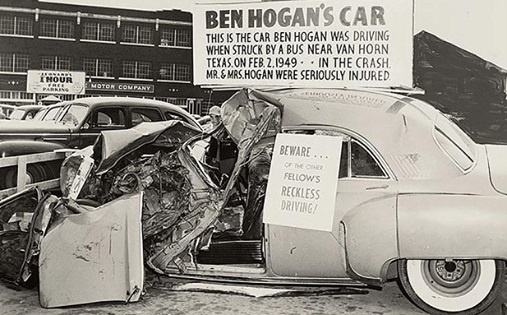 Hogan's Cadillac After Crash, Ben Hogan Museum, Dublin, Texas