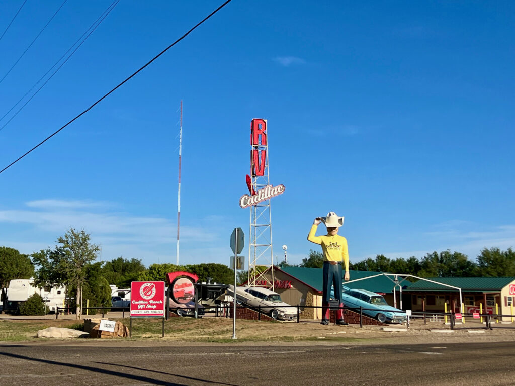 Cadillac Ranch RV Park and Gift Store, Amarillo, Texas