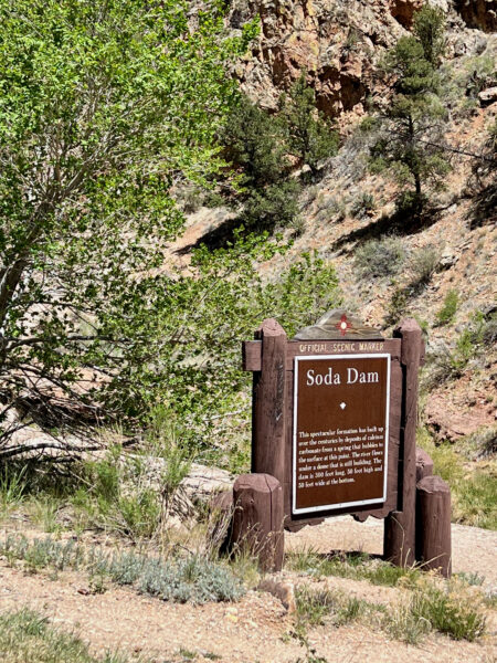 Sign, Soda Dam, New Mexico