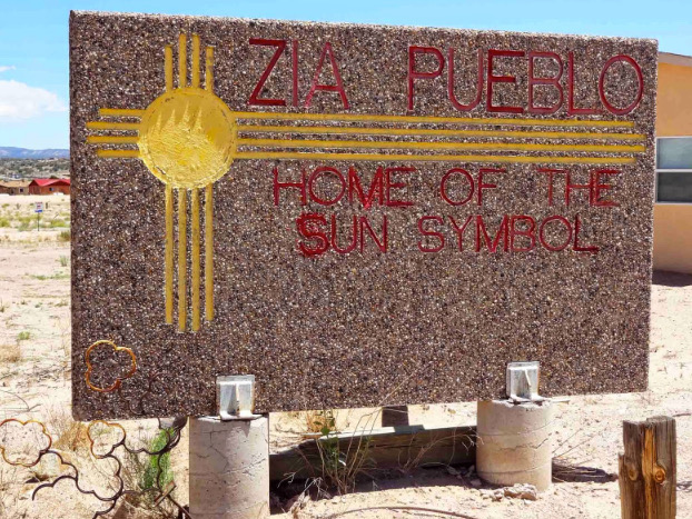 Sign, Zia Pueblo, New Mexico